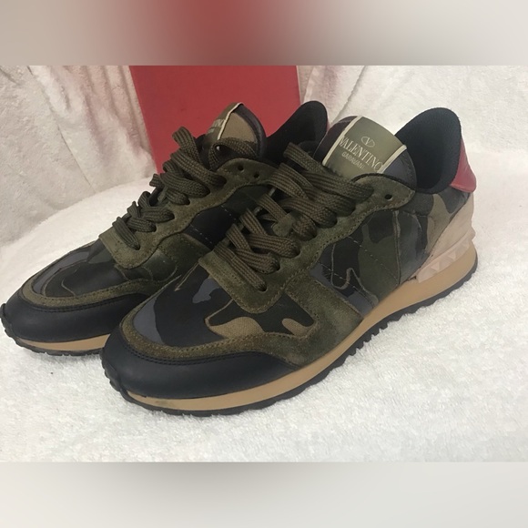 Valentino Shoes - Valentino Camouflage Rockrunner Sneakers